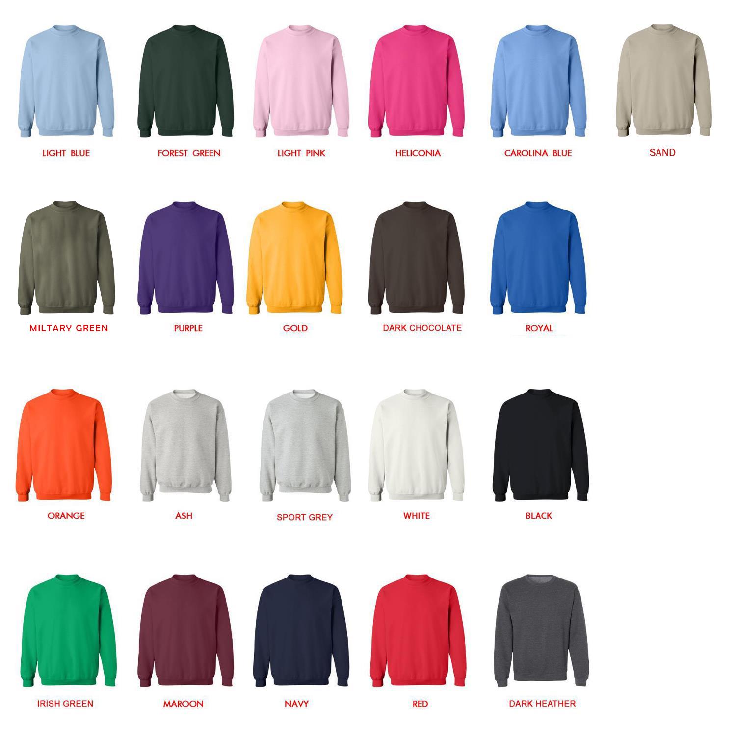 sweatshirt color chart - Hannah Montana Merch
