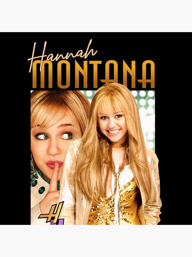 Hannah Montana Golden Vintage Design Shower Curtain - Image 2