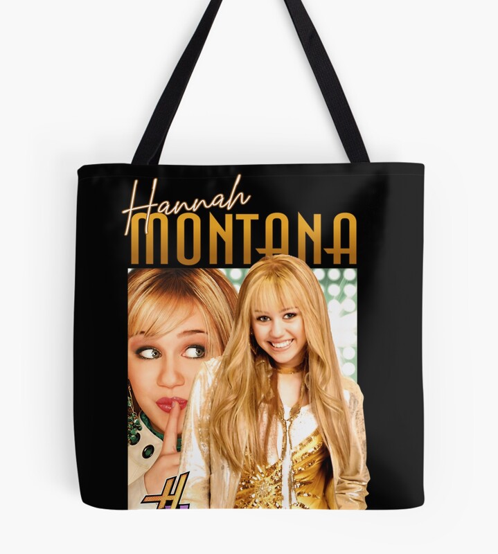 Hannah Montana Golden Vintage Design Tote Bag