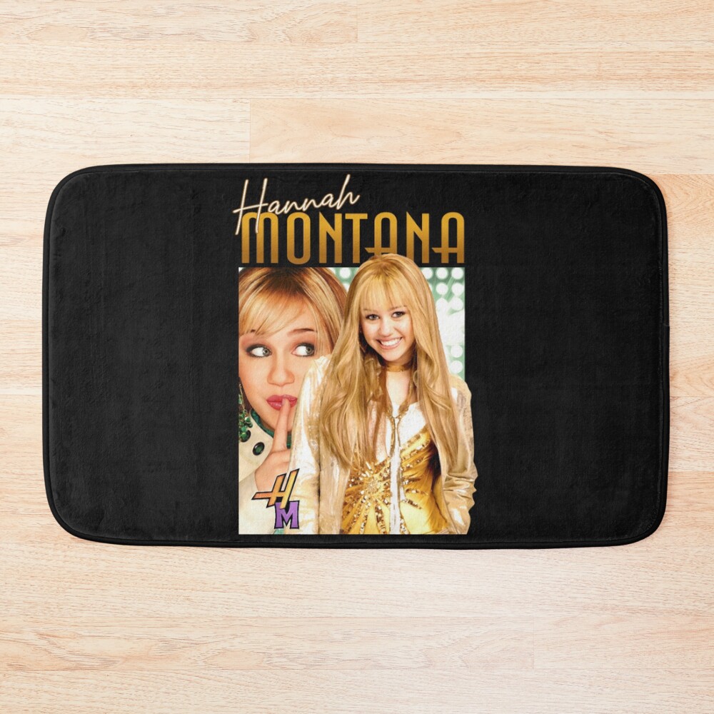 Hannah Montana Golden Vintage Design Bath Mat