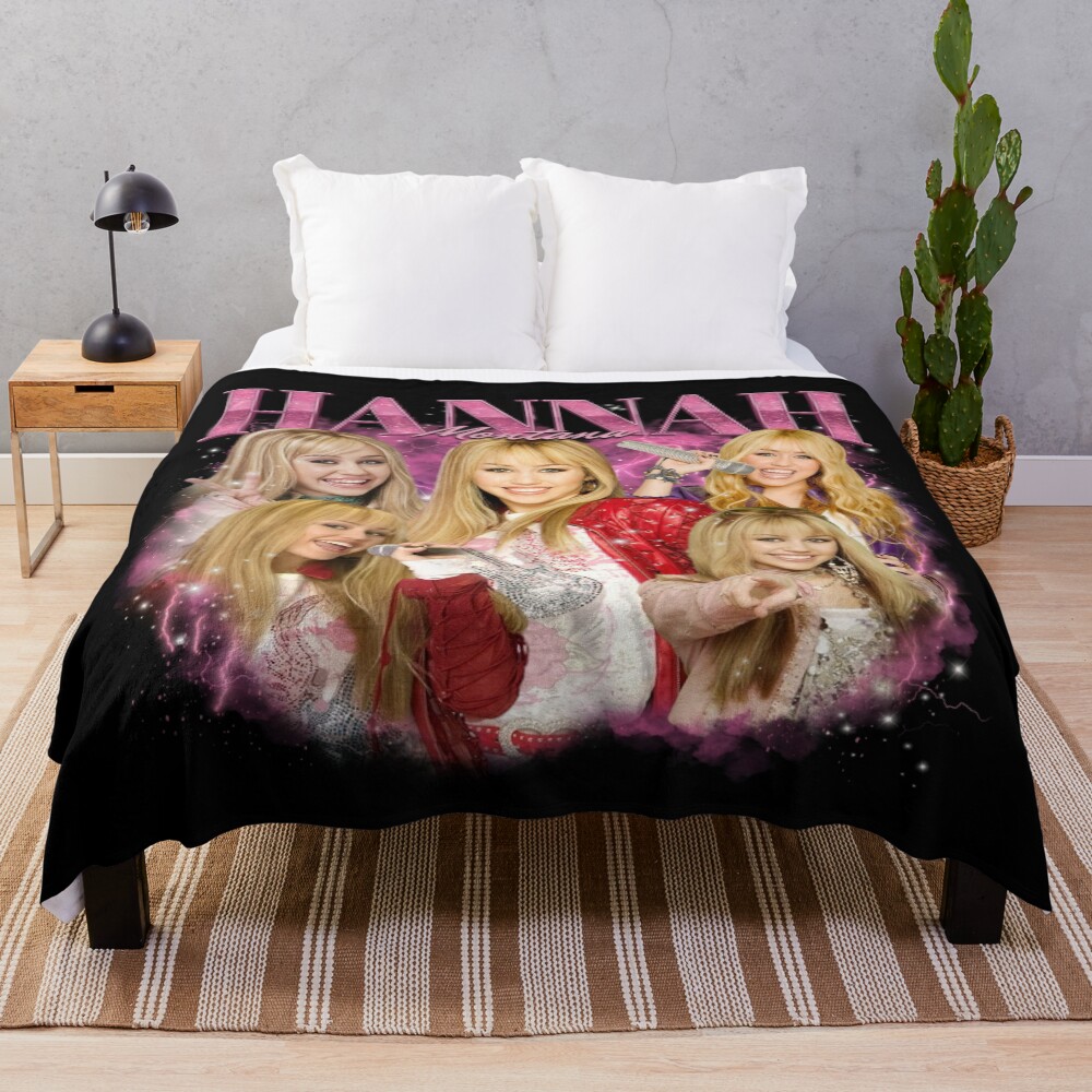 Vintage Hannah Montana Bootleg Throw Blanket