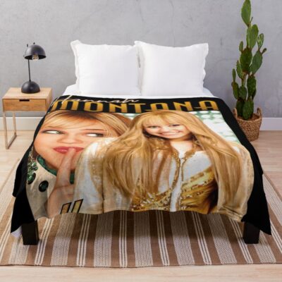 Hannah Montana Golden Vintage Design Throw Blanket