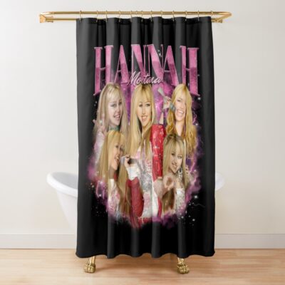 Vintage Hannah Montana Bootleg Shower Curtain