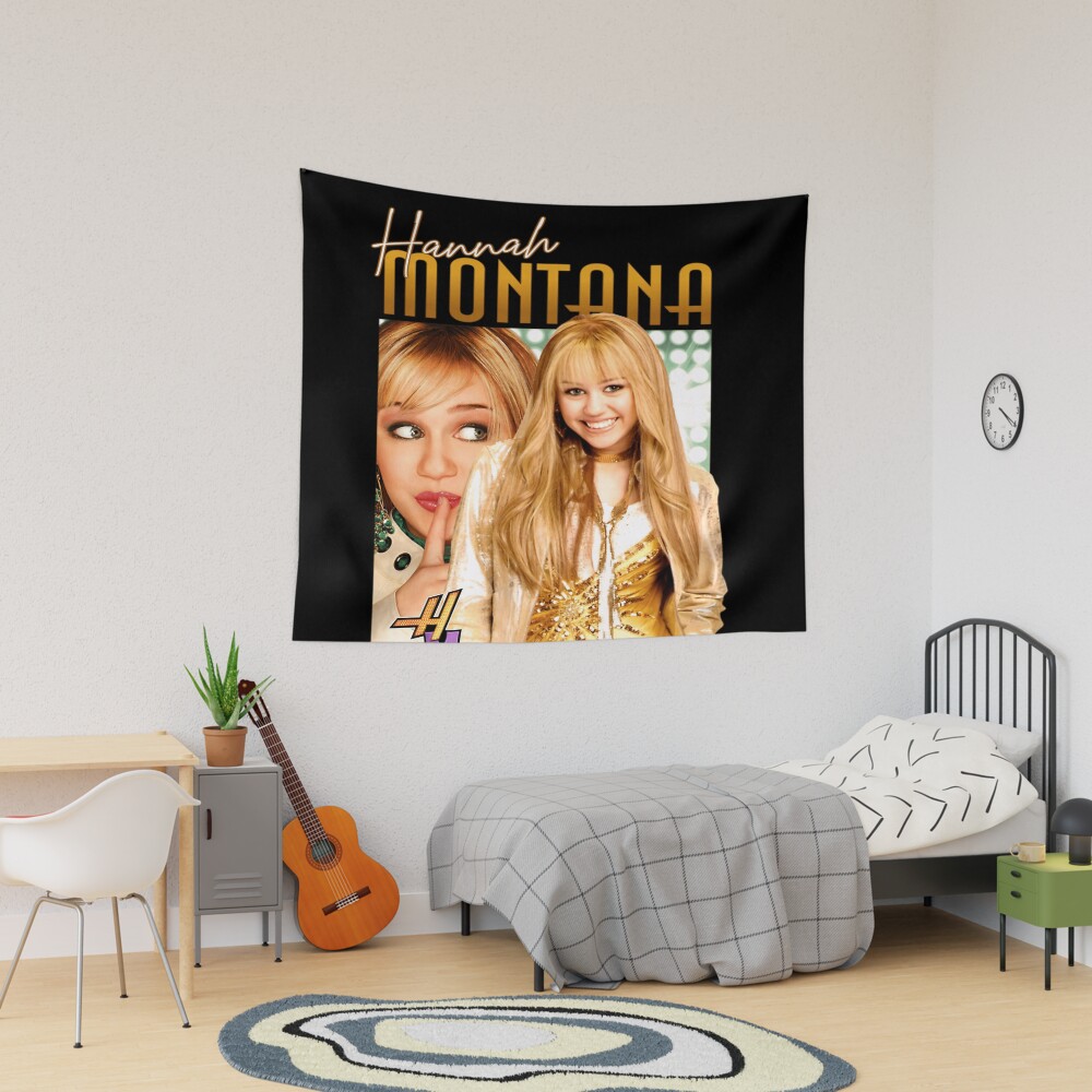Hannah Montana Golden Vintage Design Tapestry