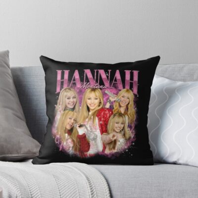 Vintage Hannah Montana Bootleg Throw Pillow