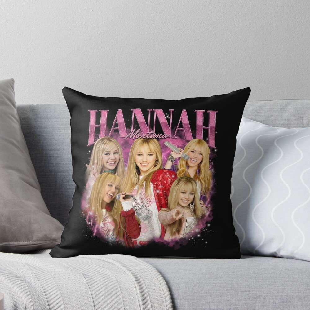 Vintage Hannah Montana Bootleg Throw Pillow