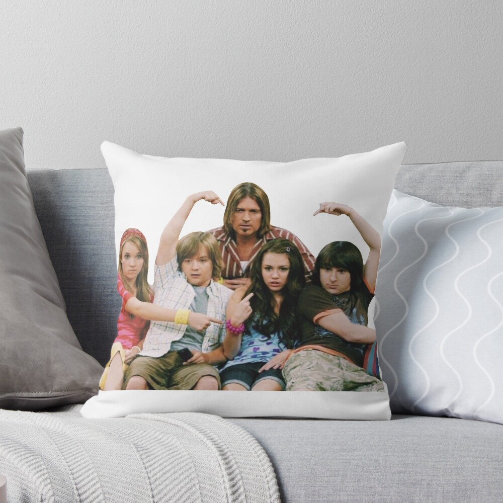 Hanna Montana Crew Throw Pillow